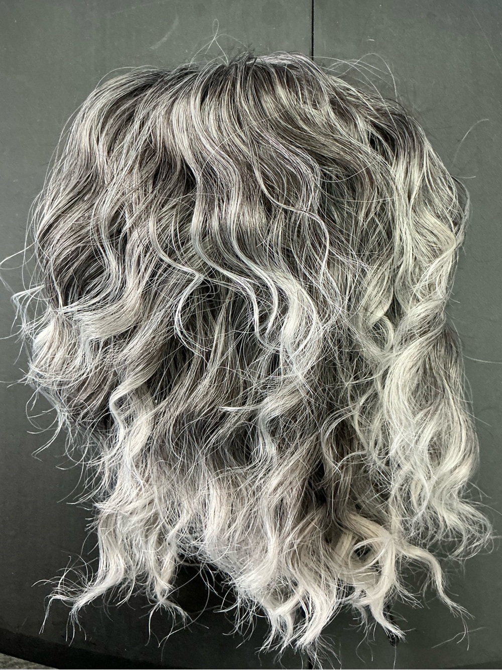 Gray & Silver Wavy Women's Hairpiece - Natural-Look Wig